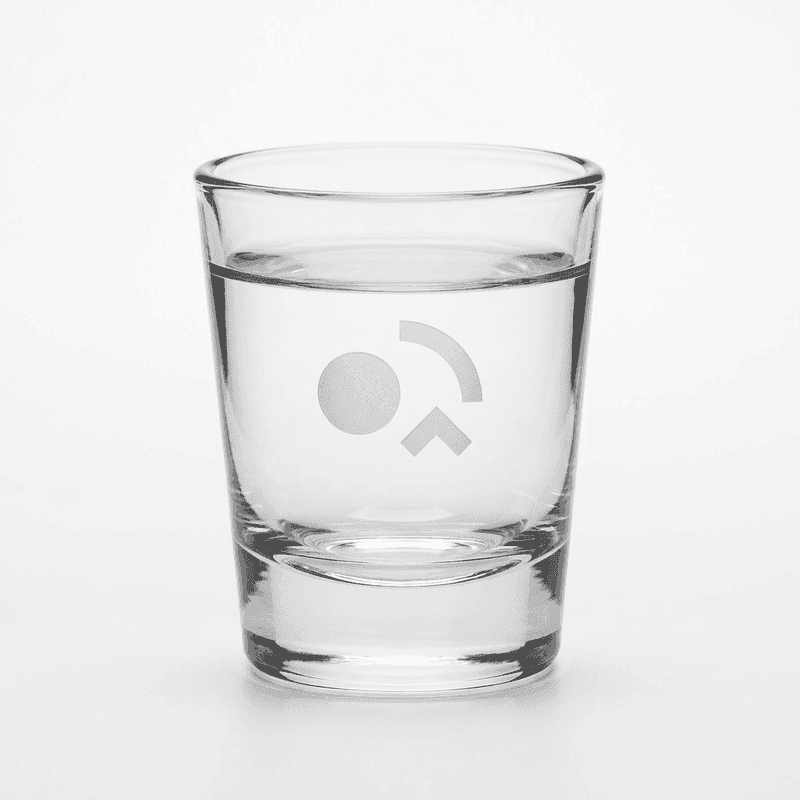 Heavy-Base 2oz Shot Glass — Etched